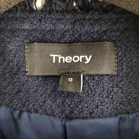 セオリー theory ノーカラーツイードジャケット レディース  0